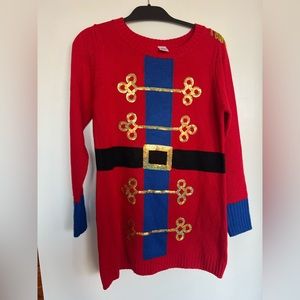 Ugly Christmas sweater dress- Nutcracker